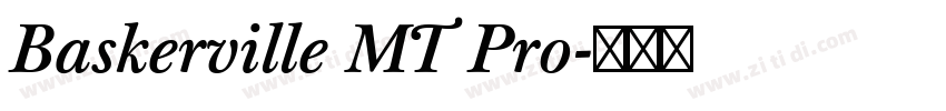 Baskerville MT Pro字体转换